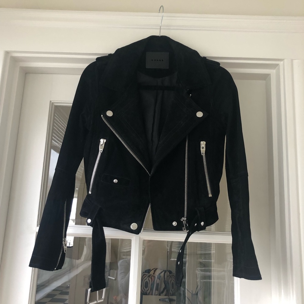 Blank NYC suede moto jacket